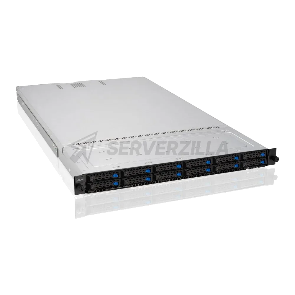 Платформа системного блока ASUS RS700-E10-RS12U 3x SFF8643 + 6x SFF8654x8, 12x trays (12x NVMe/SAS/SATA on the backplane, 12 NVMe to m/b), 2x X710-AT2 10G, 2x 1600W (361664)
