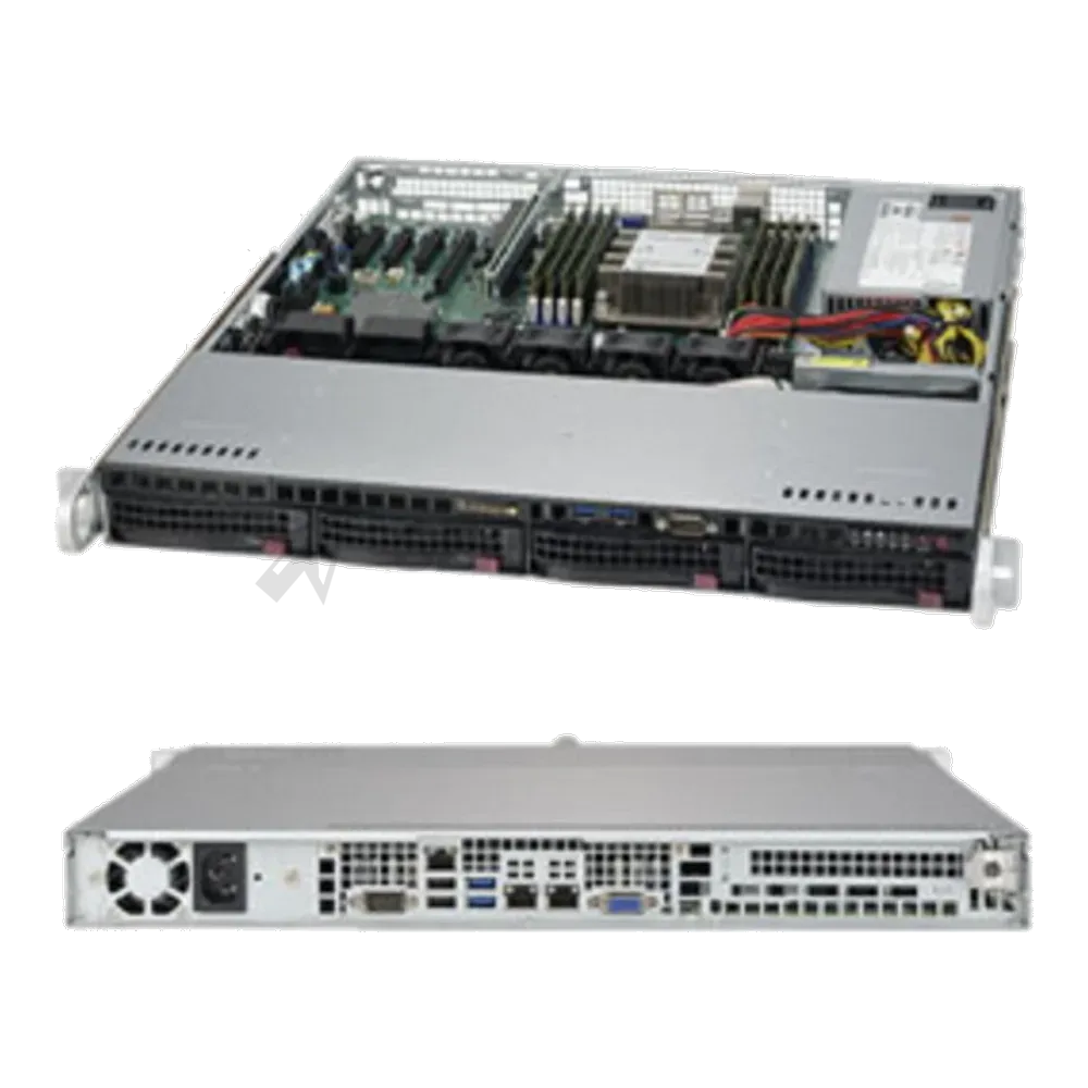 Платформа системного блока SuperMicro SYS-5019P-MT 1U Rackmount   CSE-813MFTQC-350CB  X11SPi-TF  SATA3, RAID 0, 1, 5, 10 support