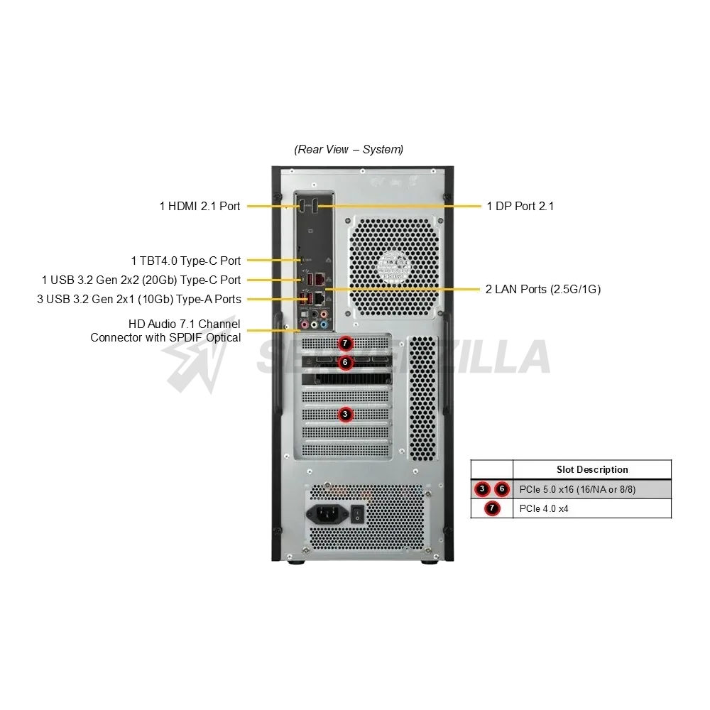 Серверная платформа Mid-Tower Supermicro SYS-532AW-C — фото 4