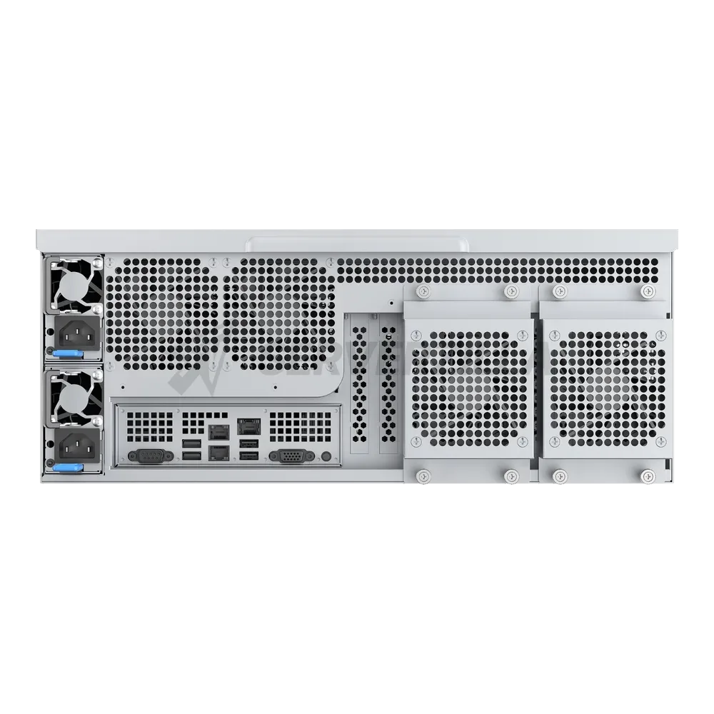 Серверный корпус/ Server case YCC YRM-46508A0, 4U, E-ATX, 8x3,5"/2,5" hotswap HDD bays, SAS/SATA 12GB/s  minisasHD backplane, 3x12038 PWM front fans, 2x8038 PWM rear fans, 2xUSB 3.0, 11xFHFL PCIe slots, depth 650mm, CRPS 1+1 2000W (2*CRPS2000D2) + PDB 3000W — фото 7