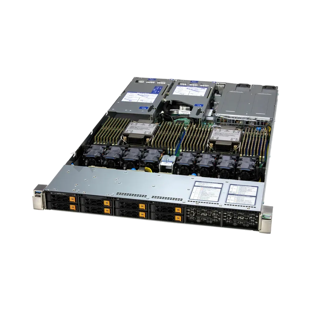 Сервер Supermicro SuperServer 1U 122H-TN 2x6530P/ 8x64GB/ 1xM.2 NVMe 480GB/ 2x10Gb/ SFT-DCMS-SINGLE