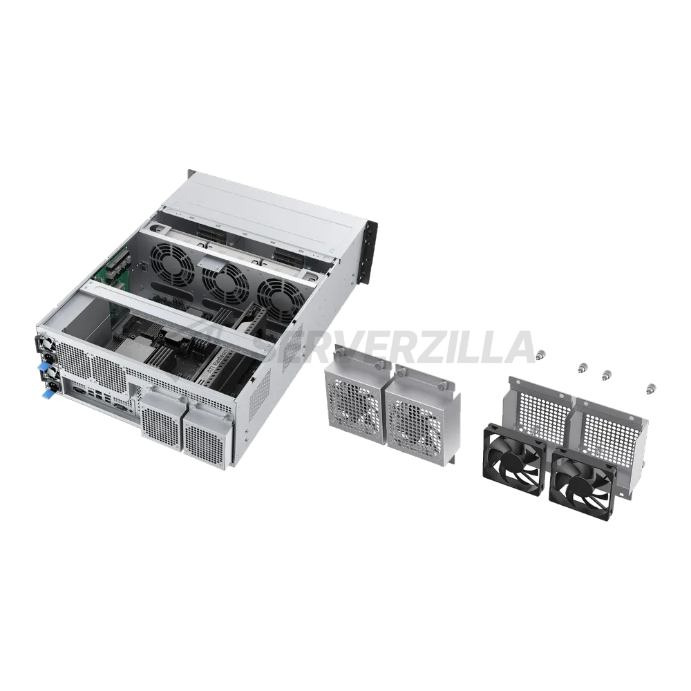 Серверный корпус/ Server case YCC YRM-46508A0, 4U, E-ATX, 8x3,5"/2,5" hotswap HDD bays, SAS/SATA 12GB/s  minisasHD backplane, 3x12038 PWM front fans, 2x8038 PWM rear fans, 2xUSB 3.0, 11xFHFL PCIe slots, depth 650mm, CRPS 1+1 2000W (2*CRPS2000D2) + PDB 3000W — фото 8