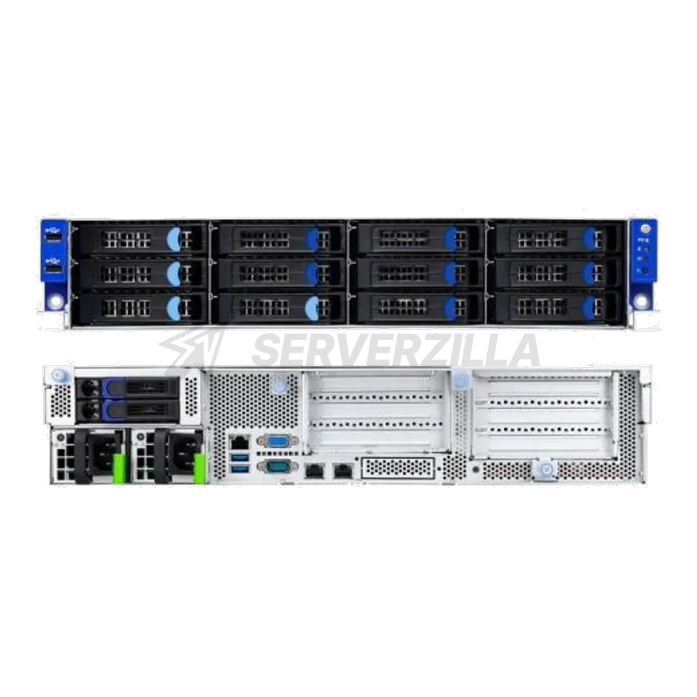 Платформа системного блока Tyan B8026T70EV10E4HR 2U AMD EPYC 12 3.5" +2 2.5"Hot-Swap bays 1+1 770W RPSU, 80+Platinum SATA + 4NVMe + 2 x 2.5" OS boot 7mmslots in rear — фото 2