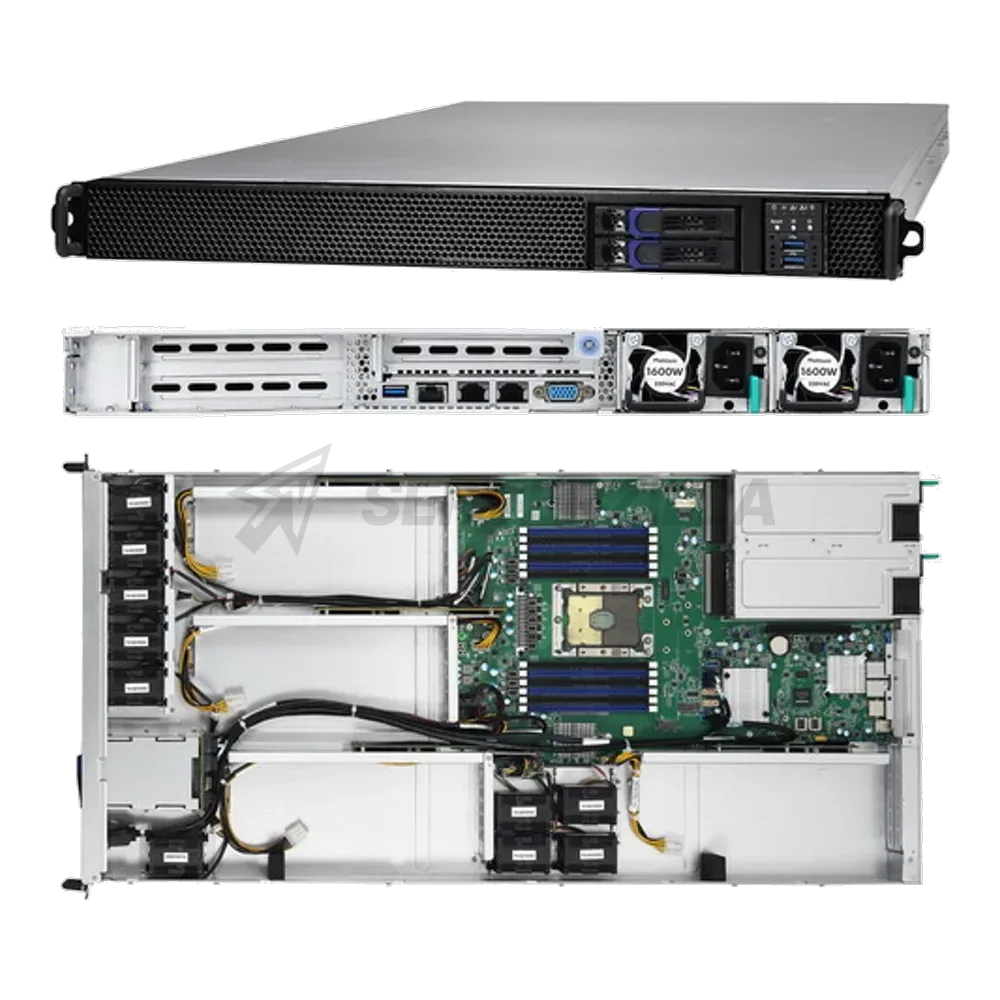 Платформа системного блока Tyan TYAN B5631G88V2HR-2T-N 1U 4-GPU Server Barebones, (1) LGA3647 Intel Xeon Scalable, 12 DDR4 DIMM slots, 2 Hot-swap SATA III, 4 Double-width PCIex16 slots for GPUs, 1 PCIex16 slot for NIC up to 100Gb/s,2 NVMe M.2 22110/2280, Intel C621