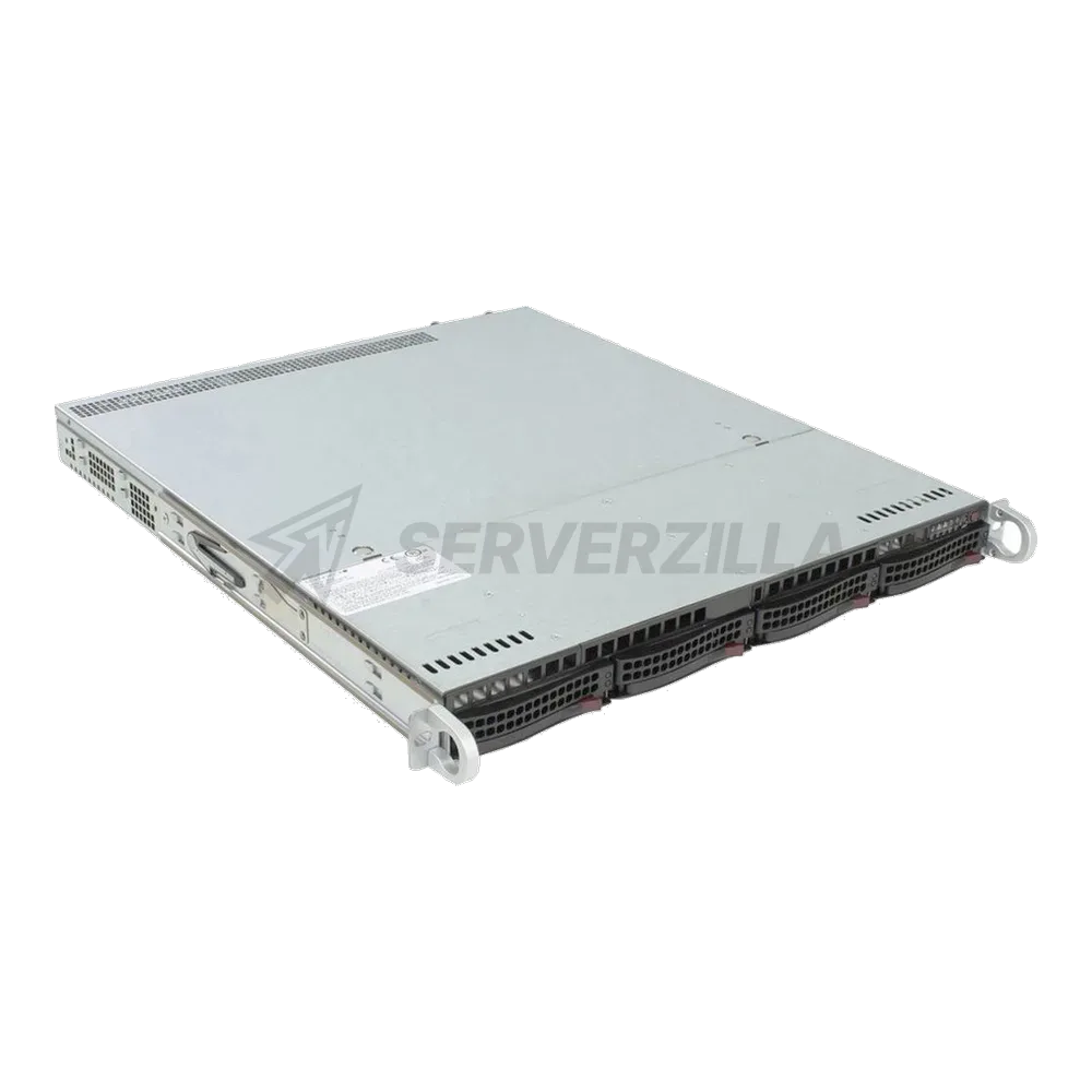 Корпус SuperMicro CSE-813MTQ-R400CB Black 1U SC813MTQ W/ Redundant 400W