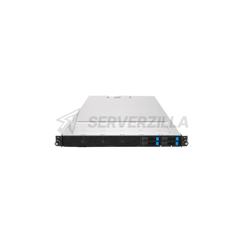 Серверная платформа ASUS RS501A-E12-RS4U, 1U, 1x SP5 LGA6096 (450W), 24x DDR5 6400 4800, 4x 2.5'' hsb SATA SAS* NVMe, 2 x M.2 PCIe SATA up to 22110, 3x PCIe x16* + 1x OCP3.0,  2x 1GbE In (царапины, потёртости, вскрытая) — фото 3