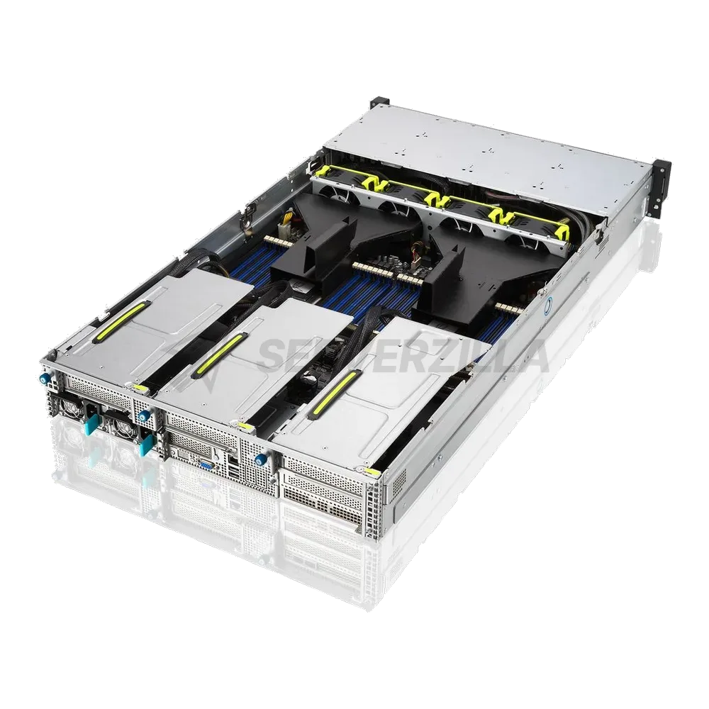 Платформа системного блока ASUS RS720A-E11-RS24U 6x SFF8643 (SAS/SATA)+ 4x SFF8654x8 (support 24xNVME with expander) on the backplane, 2x 10GbE (Intel x710), 2x 1600W — фото 6