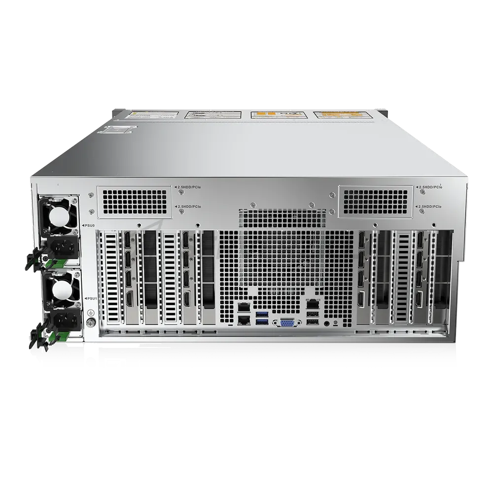 Серверная платформа/ Gooxi SY4104G-D12R-NV-G4 GPU solution 4U 12bay server platform based on Intel Gen 4th; 2* 2700W PSU, rail kits, EU power cables — фото 2