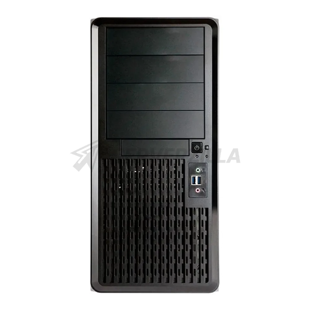 Новый серверный корпус Midi Tower InWin PE689 Black USB3.0*2+A(HD)+fron fan 12… — фото 2