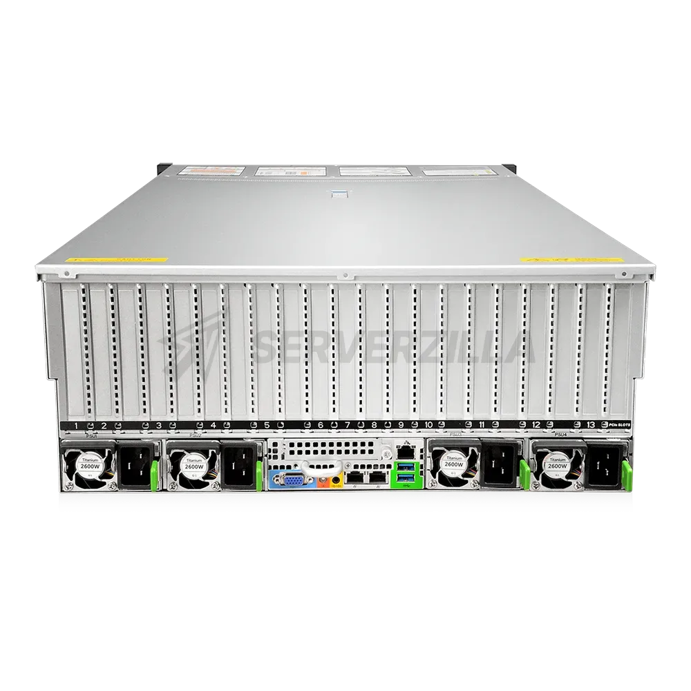 Серверная платформа/ Gooxi SY4108G-D24R-G4 GPU solution 4U 24bay server platform based on Gen 4th, 4* 2700W PSU, EU power cables, 4*GPU cables for H200, rail kits — фото 2