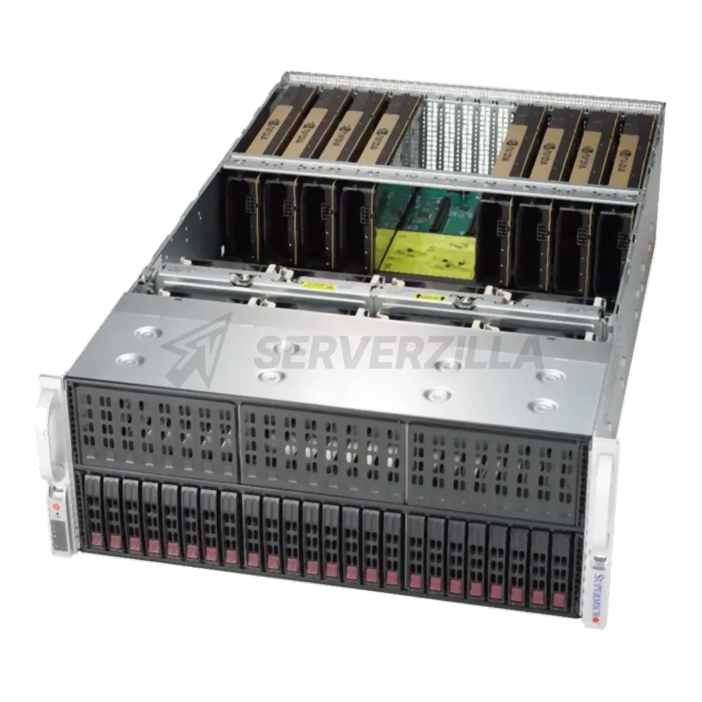 Supermicro SYS-4029GP-TRT2 4U, 4x2000W, 2xLGA3647, Intel®C622, 24xDDR4, 24x2.5"HDD, 2x10GbE, IPMI — фото 2