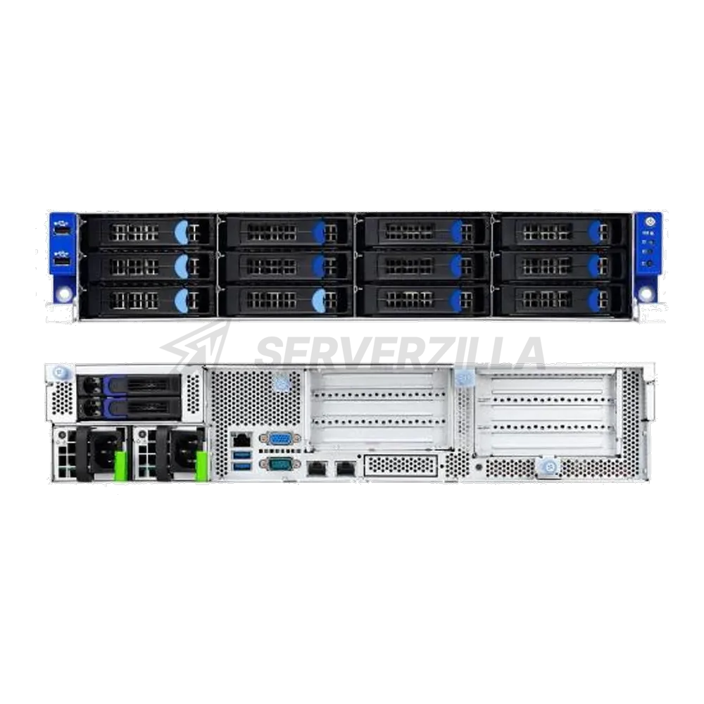 Платформа системного блока Tyan B7106T70EV8E4HR 2U 2 LGA3647 Intel Xeon 12 3.5" + 2 2.5" Hot Swap 1+1 770W RPSU,80+ Platinum C621 (4) NVMe NVMe by M7106-4E — фото 2