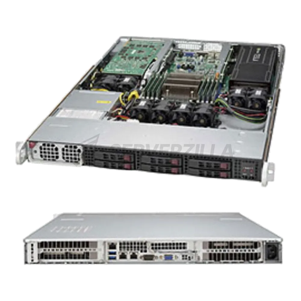 Платформа системного блока SuperMicro SYS-1018GR-T, X10SRG-F-O-P, 118GTS-1K43BP,HF,RoHS/ 1U Rackmount
