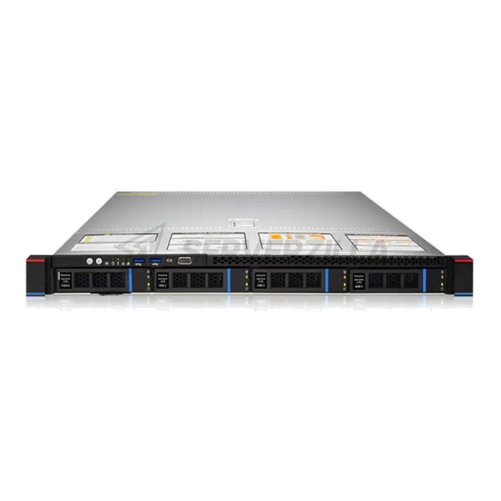 Платформа системного блока Gooxi SR101-D04R AMD 1st/2nd/3rd Gen 1U Direct-attached Backplane 4_2.5/3.5 SAS/SATA Hard Drive Bay Server Barebone + 550W (без доп. райзеров, без рельс C2907-664-3) батарейка CR2032 не установлена