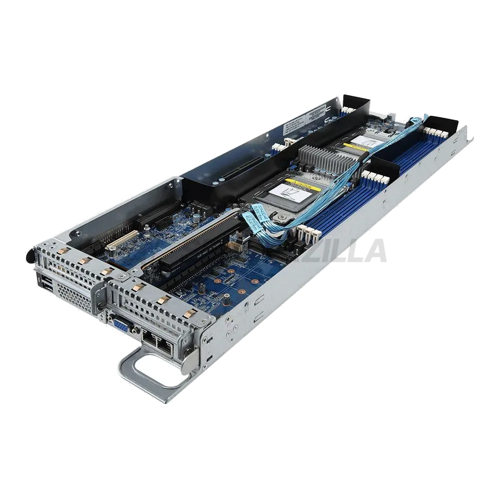 Платформа системного блока Gigabyte H261-Z60 6NH261260MR-00-XXX SERVER BAREBONE 2U - 4 nodes, Intel® I350-AM2, 8 x LGA 4094 sockets (AMD Epyc), DDR4, 24 x SATA/SAS hot-swappable HDD/SSD bays, 8 x LGA 4094 sockets — фото 5