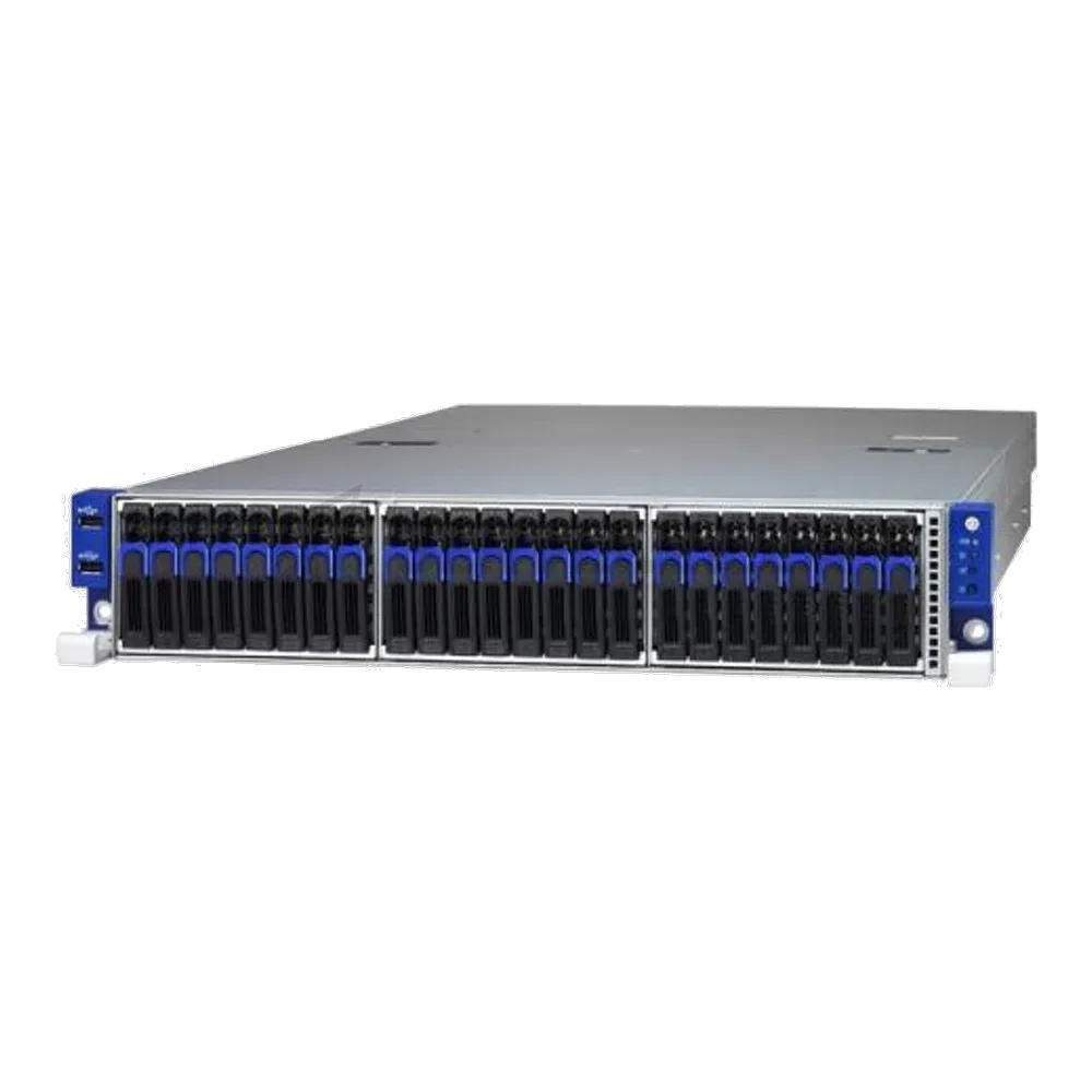 Платформа системного блока Tyan B8026T70AV26HR-LE 2U AMD EPYC 24 2.5" +2 2.5"Hot-Swap bays 1+1 770W RPSU, 80+Platinu 24 SATA + 2 OSbot 7mm slots inrear