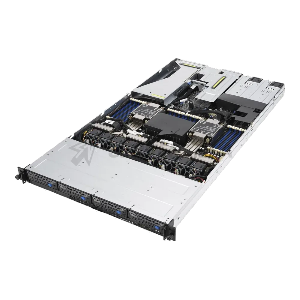 Платформа системного блока ASUS RS700-E10-RS4U 1x SFF8643 + 2x SFF8654x8, 4x trays (4x NVMe/SAS/SATA on the backplane, 4 NVMe to m/b), 1x OCP 3.0, 2x X710-AT2 10G, DVD-RW, 2x 800W (612582) — фото 2