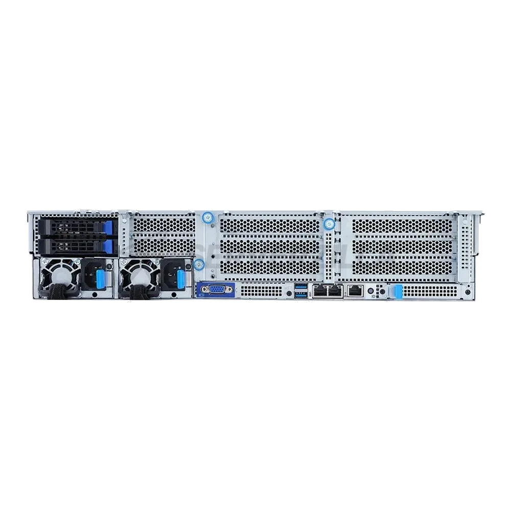 Платформа системного блока Gigabyte R282-3CA 2U, 2x LGA4189, 32x DIMM DDR4, 12x 3.5" SAS/SATA (8x NVME Gen 4), 2x 2.5" SATA/SAS in re side, 6x PCIE Gen 4 x16, 1x OCP 3.0 x16, 1x OCP 2.0 x8, AST2600, 2x 1300W, батарейка CR2032 не установлена — фото 4