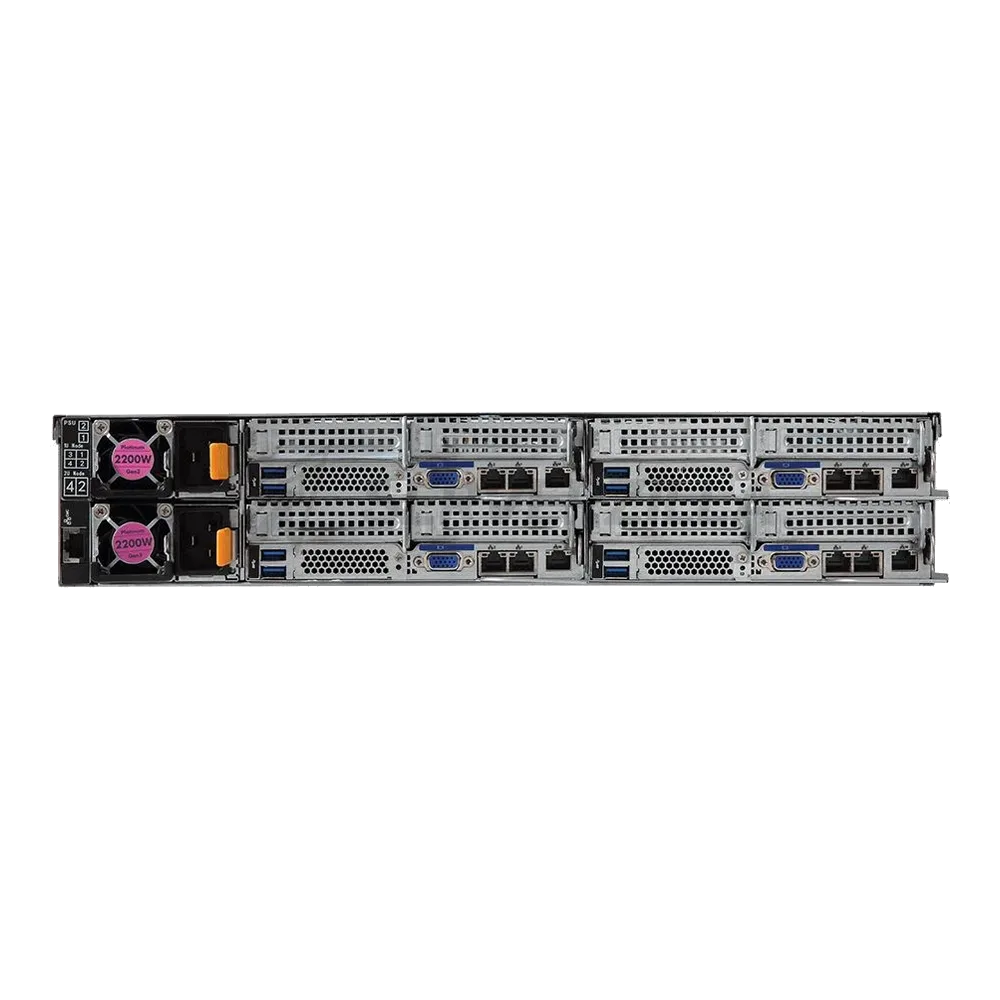 Платформа системного блока Gigabyte H261-Z60 6NH261260MR-00-XXX SERVER BAREBONE 2U - 4 nodes, Intel® I350-AM2, 8 x LGA 4094 sockets (AMD Epyc), DDR4, 24 x SATA/SAS hot-swappable HDD/SSD bays, 8 x LGA 4094 sockets — фото 7