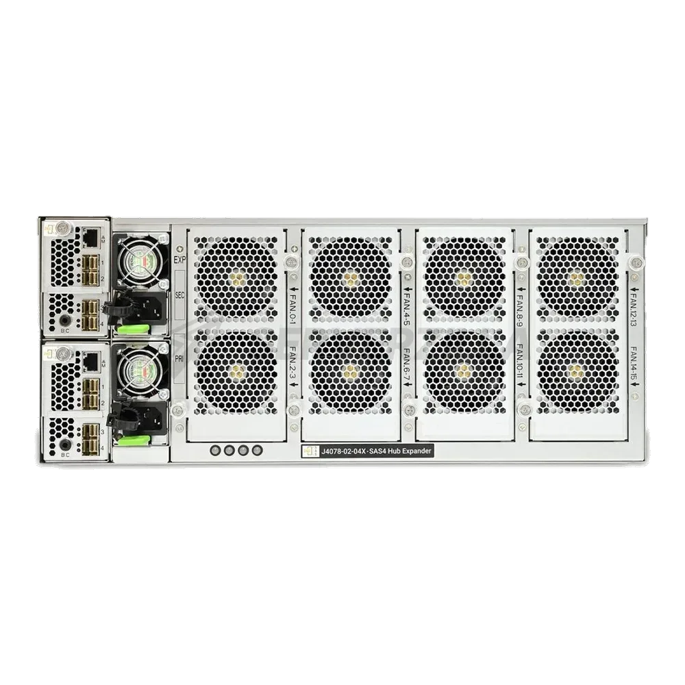 Корпус серверный AIC J4078-02-04X_XJ1-40782-06 J4078-02-4X, 4U 78x 3.5" hot-swap bays, hot-swap JBODwith dual SAS 24G edge/hub expander controller, dualBMC, tool-less HDD tray, 1600W 1+1 hot-swap redundant80+ Platinum (C14 inlet), tool-less rail kit — фото 4