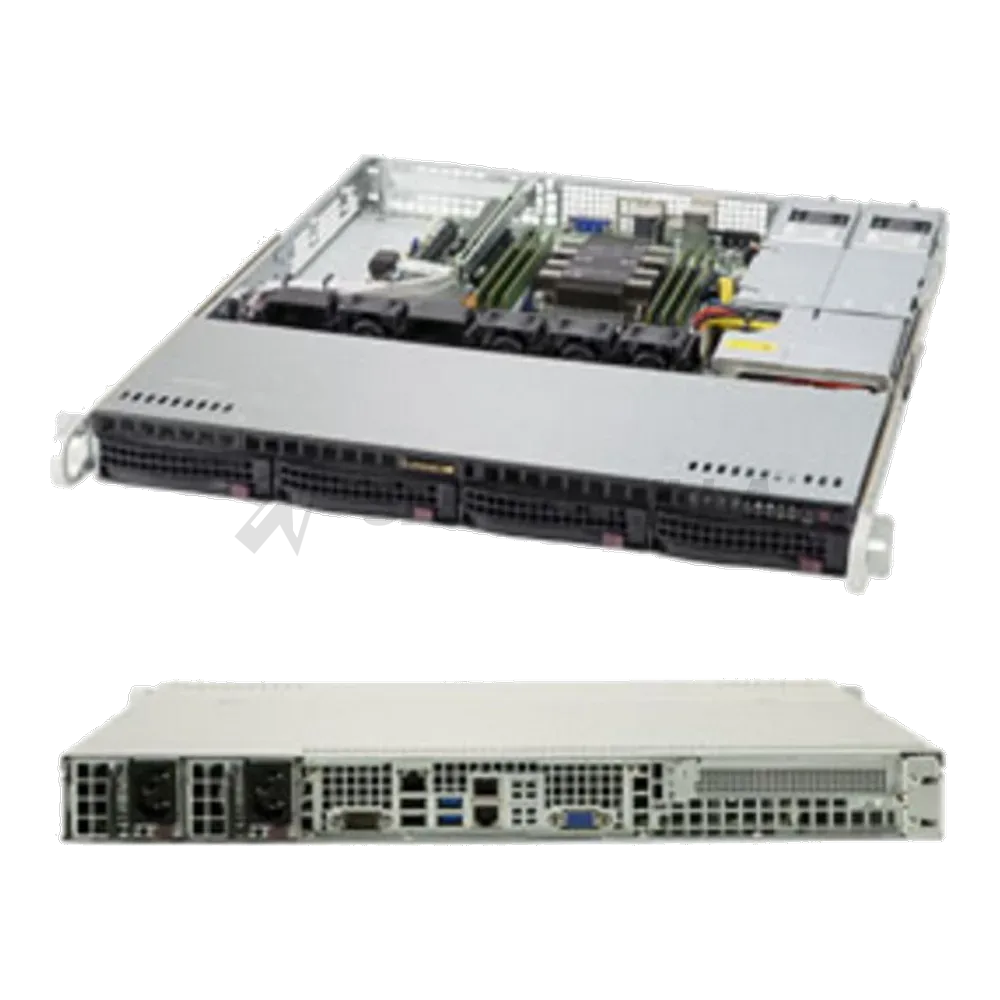 Платформа системного блока SuperMicro SYS-5019P-MR 1U, 1xLGA3647, iC621, 6xDDR4, up to 4x3.5, SATA RAID, 2x1GbE, 1x PCIEx16, 2x400W (CSE-813MFTQC-R407CB X11SPM-F)