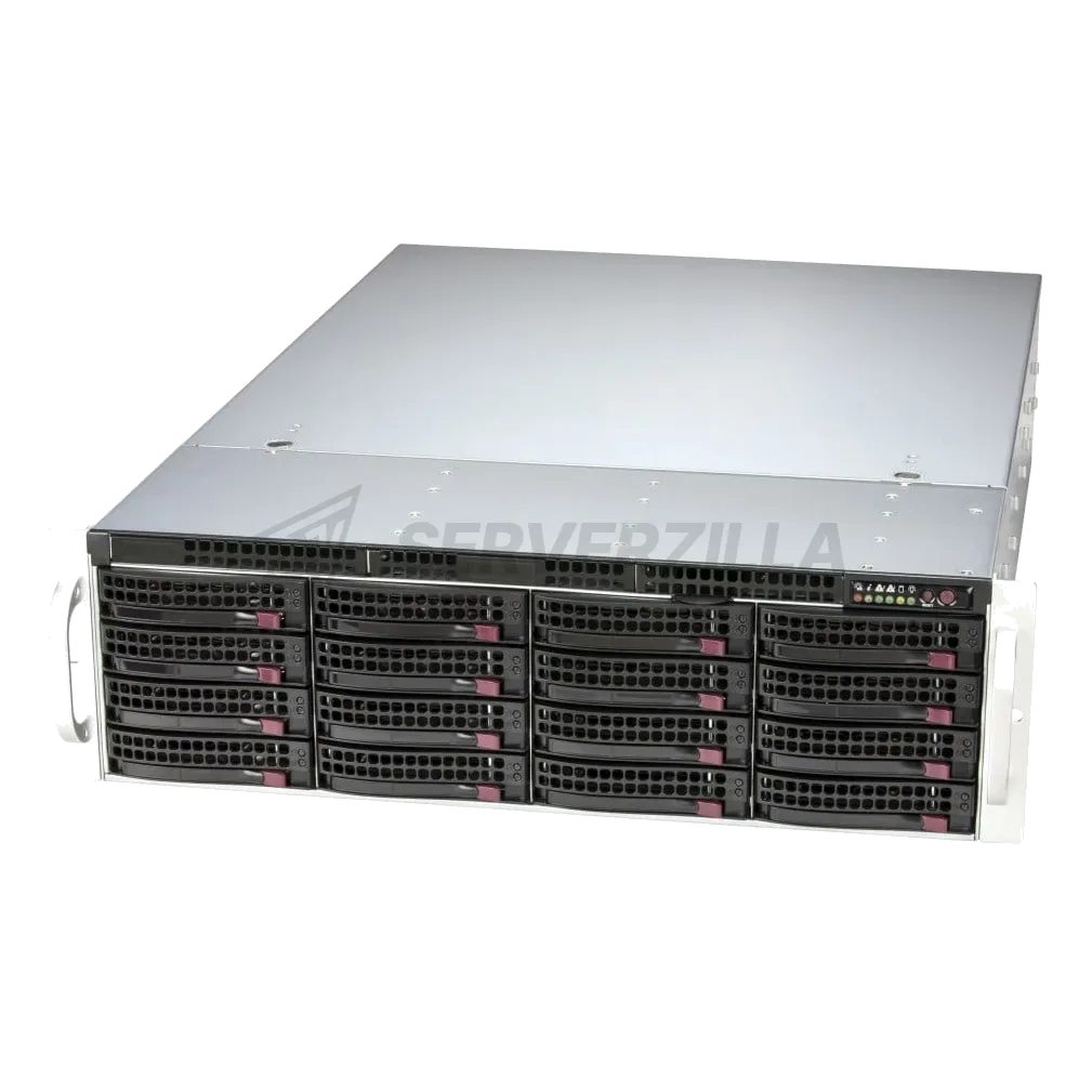Серверный корпус Supermicro SuperChassis 3U 836BAF6-R1K23B no HDD(16)LFF/ 7xFH/ 2x1200W