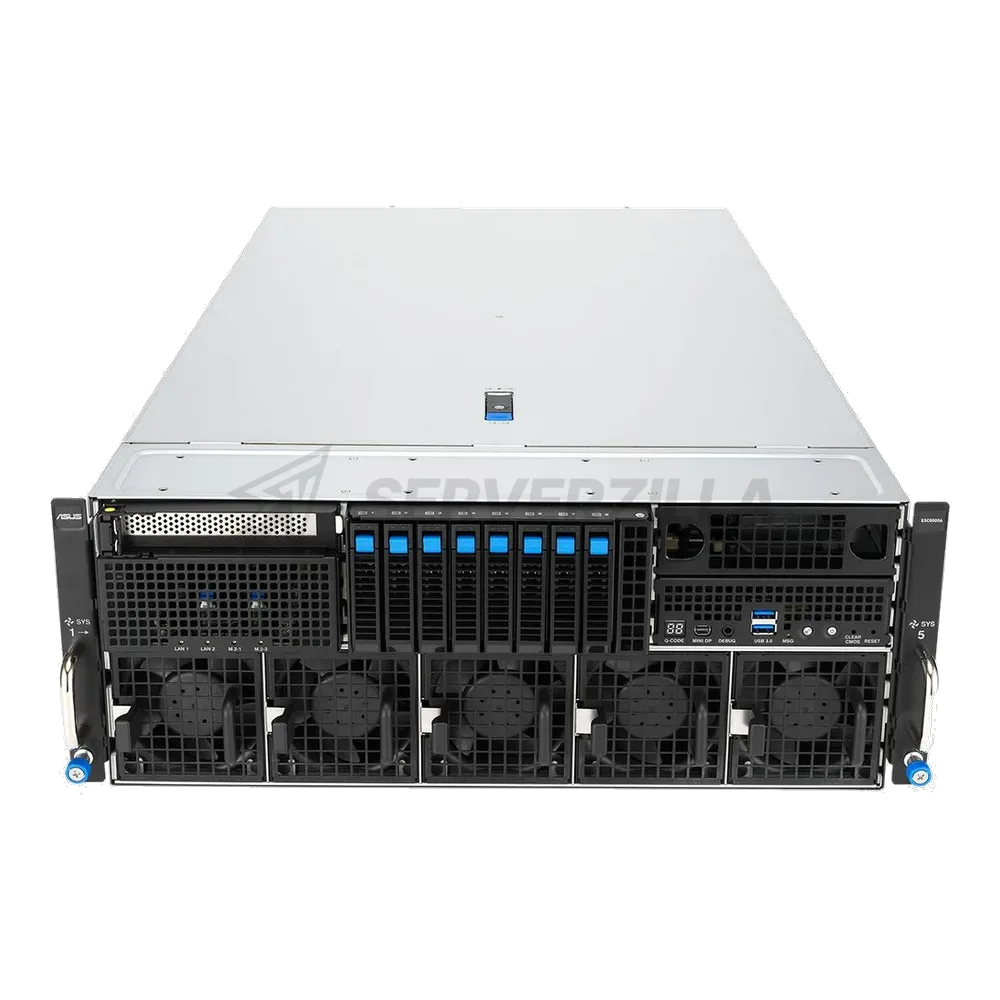 Сервер Crusader Squire 4245R (Rack 4U, 2xEpyc 9374F (32C/64T, 3.9 GHz, 256 MB), 16x128GB DDR5 DIMM ECC reg., 2x1.92TB U.2 NVMe, 9560-16i, 2x25Gb/s SFP28, 8xH200 NVL 141 Gb, 4x3200W, No OS, AIo, WB3/C160994) — фото 2