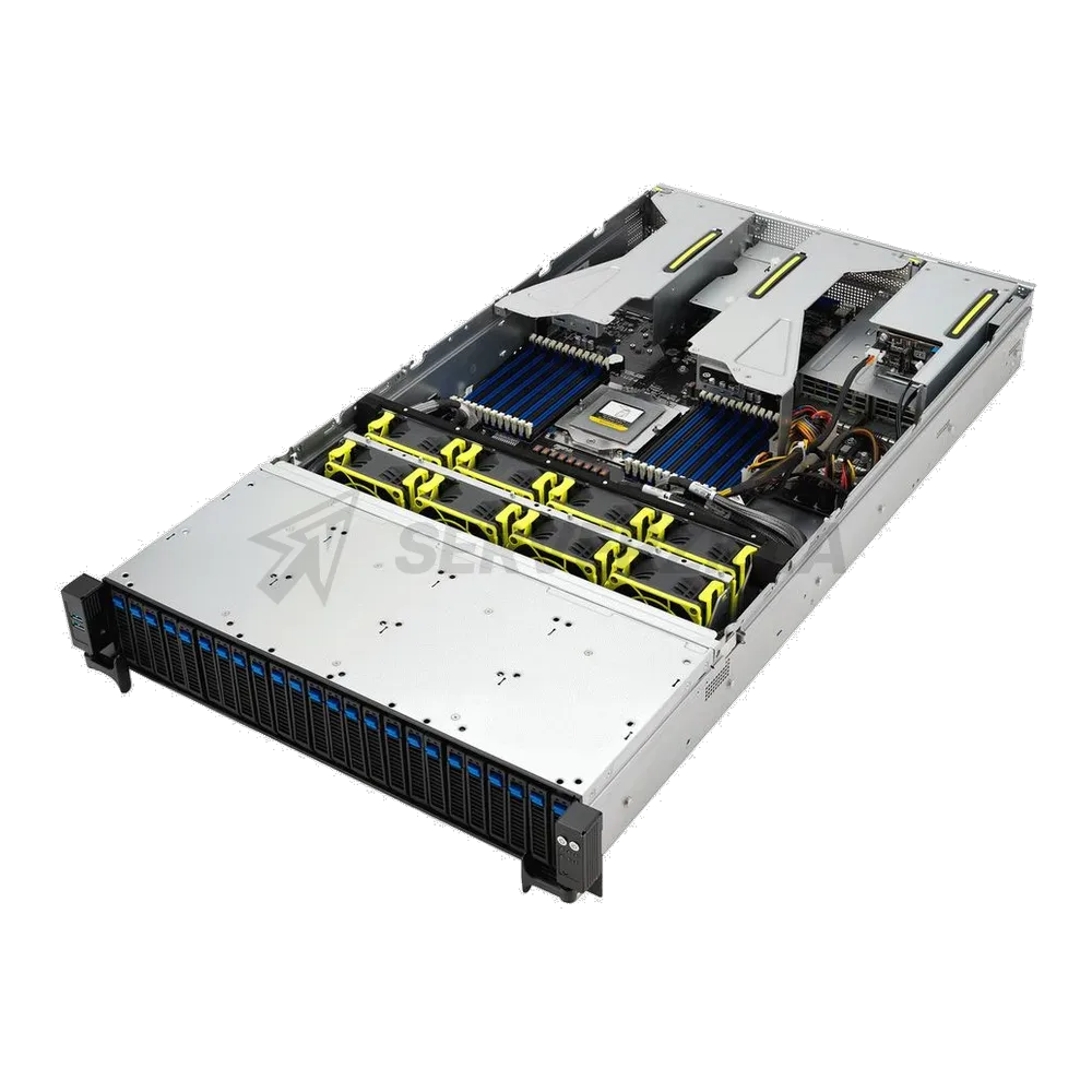 Сервер Crusader Squire 2145R (Rack 2U, Epyc 9534 (64C/128T, 2.5 GHz, 256 MB), 12x32GB DDR5 DIMM ECC reg., 6x960GB SSD SATA, 2x480GB SSD SATA, 9560-16i + CVM, 2x1Gb/s RJ-45, L4 24 Gb, 2x2000W, No OS) — фото 4